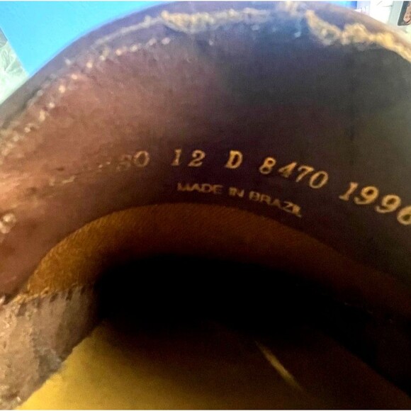 Giorgio Brutini Le Glove Brown Eel Skin Loafers Mens Shoes Sz 12D Made in Brazil - Picture 8 of 13